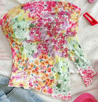 小碎花多彩抽象花卉圖案