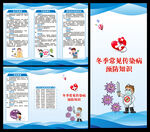 冬季傳染病預(yù)防知識三折頁