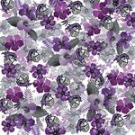 紫色花卉圖案背景紋理