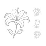 花卉線條圖案設(shè)計(jì)素材