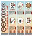 中國古代計時儀器海報展板文化墻