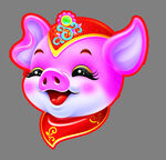 卡通可愛(ài)生肖豬