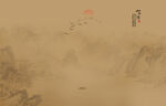 中式古典山水畫
