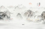 意境水墨山水畫(huà)