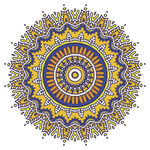 精美曼陀羅圖案裝飾元素