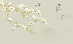 新中式蘭花工筆花鳥(niǎo)畫(huà)背景墻