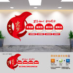 黨建標語展板文化墻