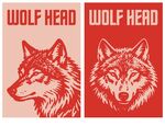 矢量狼頭