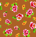 花卉圖案背景色彩鮮艷