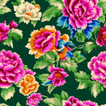 多彩花卉圖案絢麗綻放
