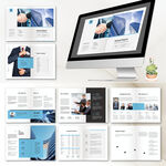 商務風畫冊InDesign模板