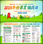 2025年世界艾滋病宣傳欄