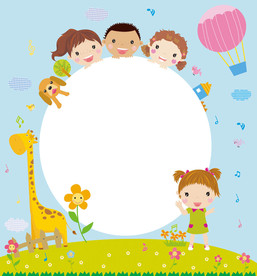 可爱卡通背景设计素材