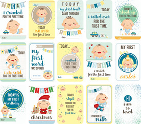 可爱婴儿卡通设计素材