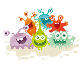 水滴怪物矢量卡通设计素材