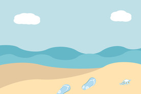 沙滩背景图片