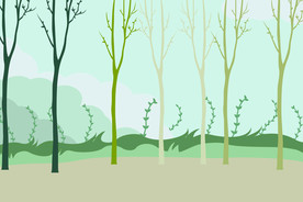 绿色卡通背景图片