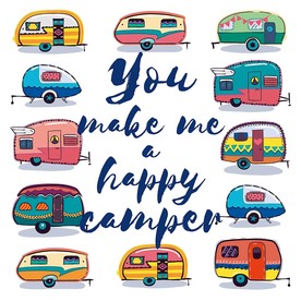 卡通房车矢量素材