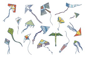 风筝矢量卡通素材