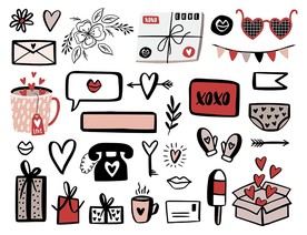 情人节矢量卡通素材