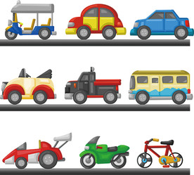 玩具汽车卡通插画