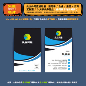 高档矢量名片企业公司通用名片