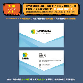 高档矢量名片企业公司通用名片