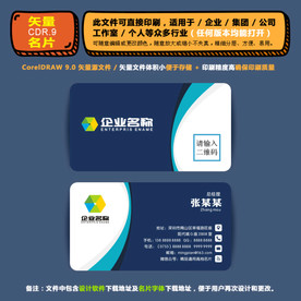 精美矢量名片企业公司通用名片