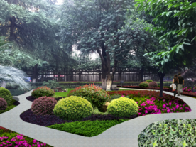 绿化改造景观设计效果图