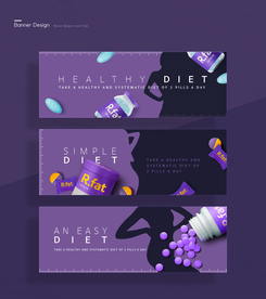 减肥药海报电商banner