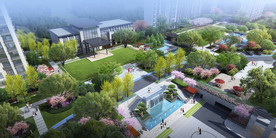 景观效果图小区效果图