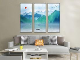 水墨山水装饰画