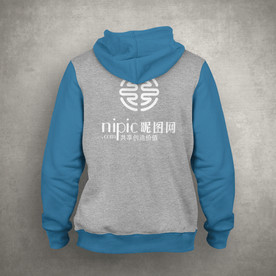 運動服樣機藍色 顏色可更改