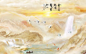 高档 山水石纹背景 TIF分层