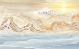 奢华大气石纹山水 TIF分层