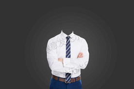 男士白衬衫形象照