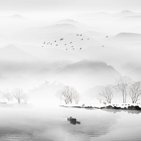 水墨山水画