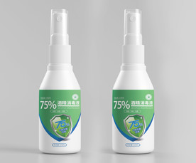 乙醇 酒精消毒液 消毒包装设计