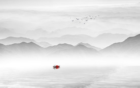 山水畫 水墨山水畫 意境山水畫