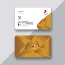 金色质感名片
