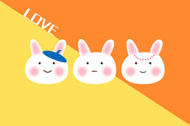 白糖兔系列背景图