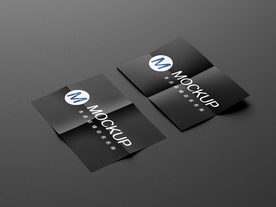 褶皱折痕海报样机