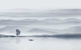 山水背景墙