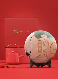 原创3D普洱茶茶饼样机