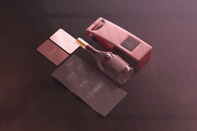 洋酒瓶干红威士忌品牌包装名片