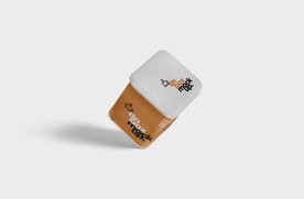 方形金属茶叶盒包装样机PSD