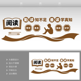 校園閱讀文化墻 