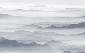 新中式山水畫背景墻