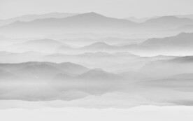 新中式客廳意境山水畫