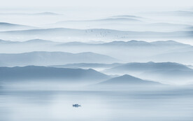 新中式水墨山水畫背景墻